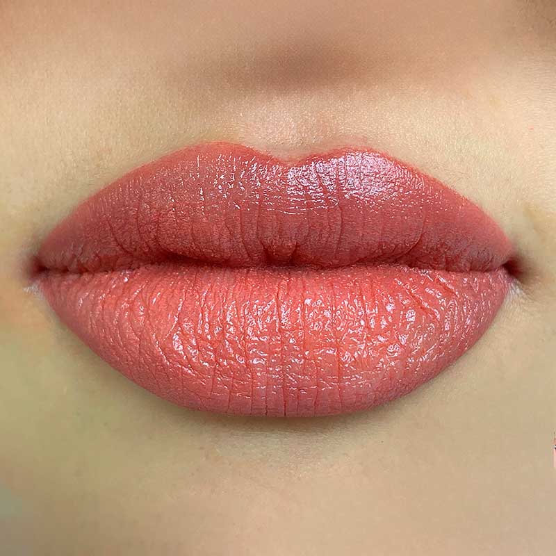 Lip blush tattoo natural tint before and after Fort Walton Beach FL Aun Lee